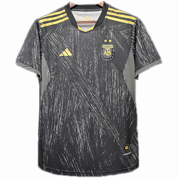 Argentina maglia da calcio sportiva nera da uomo in jersey speciale 2022-2023